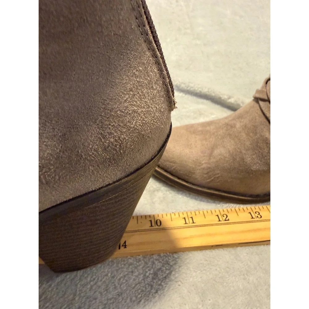 Fergalicious by Fergie Weever Doe Taupe Woven Strappy Ankle Boots Womens‎ 10 M